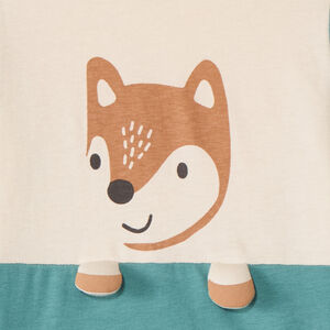 T-shirt manches longues print renard ludique pour bébé garçon 