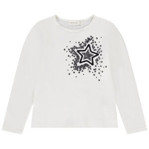T-shirt manches longues en jersey avec sequins pour fille  