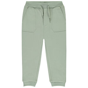 Jogging en piqué uni avec poches apparentes pour bébé garçon 