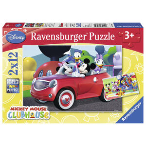 Puzzles 2 x 12 Pièces Mickey, Minnie et Leurs Amis - Disney 