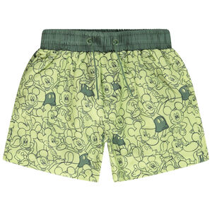 Short de bain en polyester imprimé Mickey Disney pour garçon 