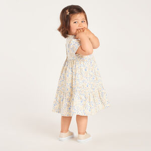 Robe manches courtes imprimé floral pour bébé fille 
