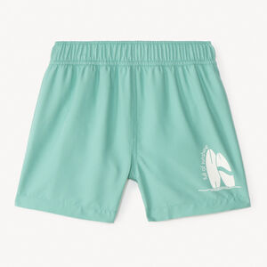 Short de bain uni print surf pour garçon 