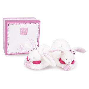 Chaussons Lapin Cerise 6-12 mois Rose/Blanc 