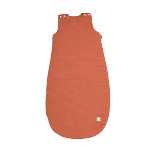 Gigoteuse ouatinée TOG 2 en double gaze 6-24M terracotta 
