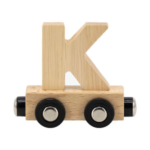 Lettre "K" en bois pour train 