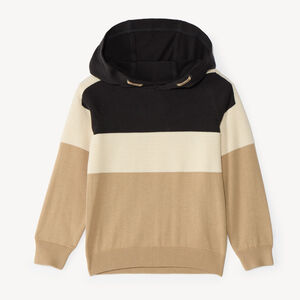 Pull à capuche en tricot garçon 