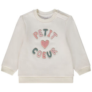 Sweat en molleton patchs bouclettes pour bébé fille 
