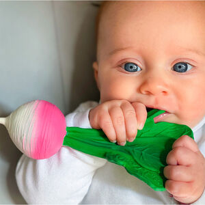 Jouet de dentition en caoutchouc Ramona le radis 