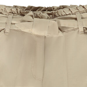 Short uni avec ceinture à nouer pour fille 