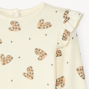 T-shirt manches longues bébé fille imprimé fantaisie 