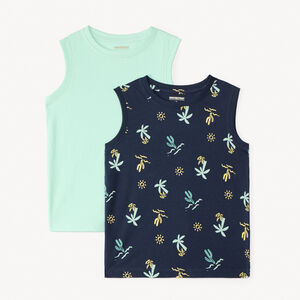 Lot de 2 débardeurs fantaisie pour garçon  