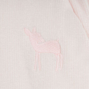 Gigoteuse à manches amovibles en velours côtelé TOG 3.5 biche rose 