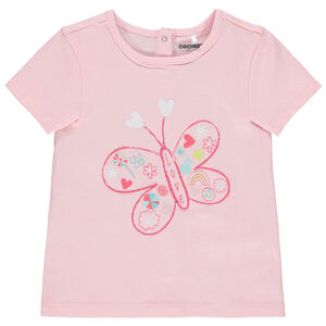 T-shirt manches courtes en coton à motif printé 