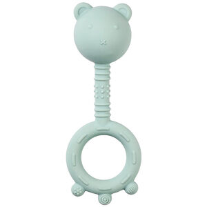Hochet Ours en silicone - Vert Pastel 