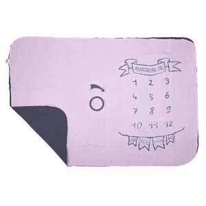 Couverture décor pour photos + 2 accessoires - Dragée / Gris 