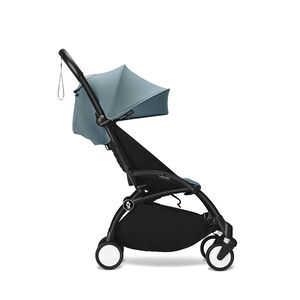 Poussette Stokke® YOYO³ à partir de 6 mois - cadre noir/aqua 