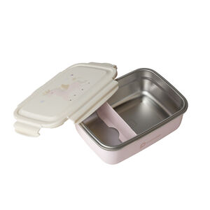 Lunchbox en métal 850ml Licorne rose/écru 