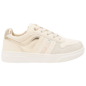 Baskets basses brillantes et pailletées à zip pour fille 