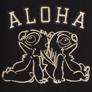 T-shirt fille manches courtes broderie Stitch et Angel 