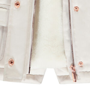 Parka 2 en 1 avec gilet sans manches en sherpa pour bébé fille 