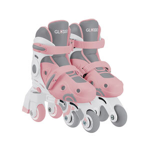 Patins à roulettes évolutifs Learning 2 en 1 S-M/30-33 rose 