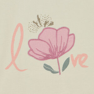 T-shirt manches courtes forme boîte à nouer pour fille 