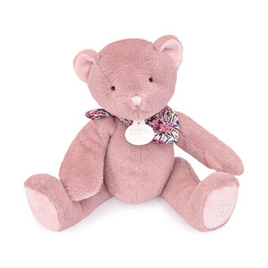 Ours en peluche 25 cm rose 