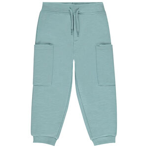 Jogging molleton slub uni à poches pour bébé garçon 