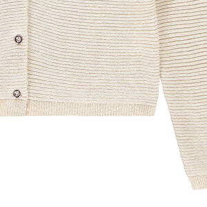 Gilet en tricot fantaisie avec lurex pour fille 