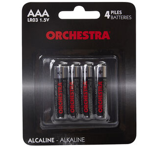 Lot de 4 piles alcalines AAA LR3 