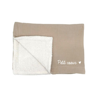 Couverture Petit coeur - Beige 