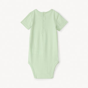 Lot de 3 bodies manches courtes uni pour bébé garçon 