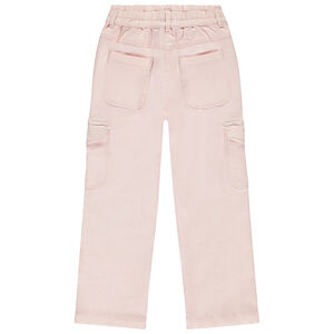 Jean overdyed large avec style cargo fille 
