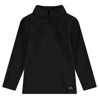 Sous-pull uni &agrave; col roul&eacute; avec logo print&eacute; 