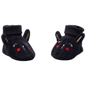 Chaussons en velours lapin pour bébé fille 