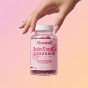 Hair & Nails Gummies goût fraise – 60 gummies  