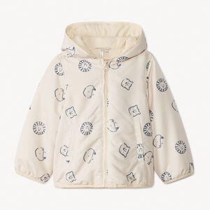 Coupe-vent rembourré imprimé animaux pour bébé garçon 