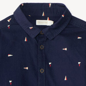 Chemise manches longues garçon imprimée fantaisie 