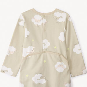 Lot de 2 dors-bien motifs moutons pour bébé avec ouvertures différentes selon l'âge 