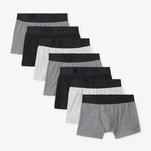 Lot de 7 boxers unis pour garçon  