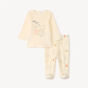 Pyjama en velours Winnie Disney pour bébé garçon avec finitions différentes selon l'âge 