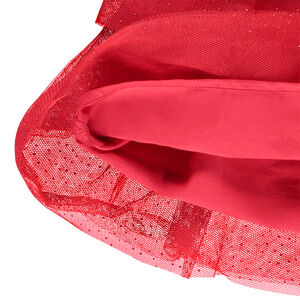 Jupe courte en tulle pailleté avec doublure en satin pour fille 