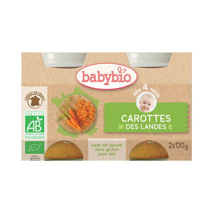 Petit pot carotte bio des Landes - 2x130g  