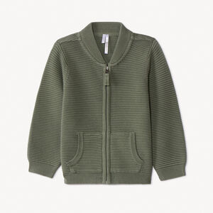 Gilet en tricot fantaisie et poches pour bébé garçon 