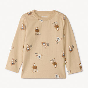 T-shirt manches longues imprimé fantaisie pour bébé garçon 