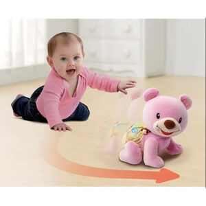 Peluche interactive ourson 1,2,3 suis-moi - Rose 