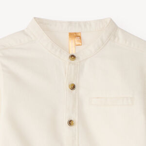 Chemise à manches longues col mao bébé garçon 