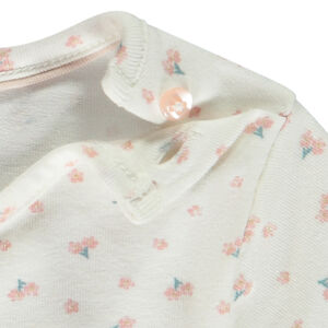 Ensemble 2 pièces avec barboteuse brodée pour bébé fille 