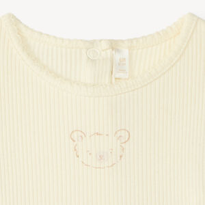 Robe effet 2 en 1 imprimé oursons pour bébé fille 